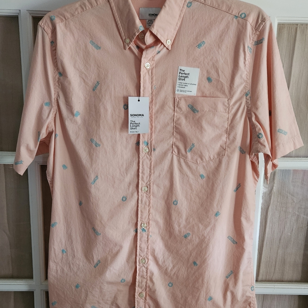 Men's XL Casual Button Down Shirt